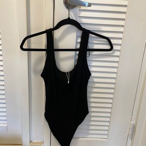 Zara Small Black Bodysuit Ribbed